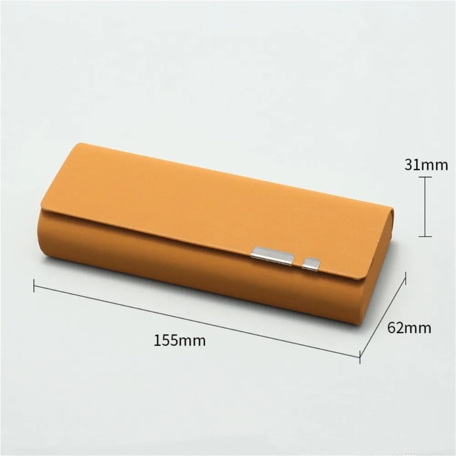 Caja de gafas antiestrés, estuche cuero duro for sol, caja almacenamiento Color sólido, 2 uds Para Mujer