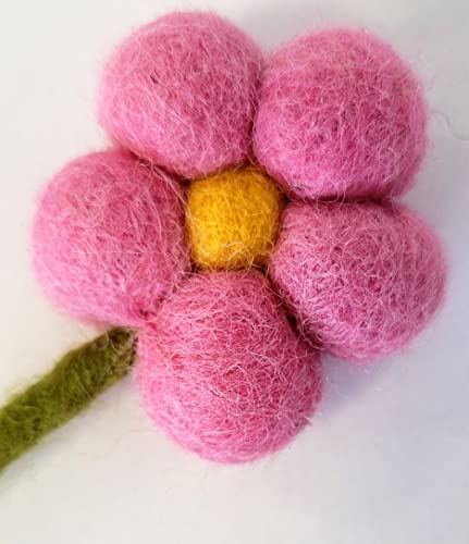 your castle Colourful bouquet of handmade felt flowers, fair trade, sustainable decoration made of felt Lilly - Image 4