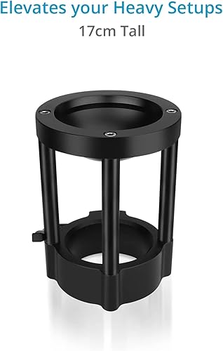 Miniatura 3 de PROAIM Elevador de cámara - Base Euro/Elemac con cuenco de 3.937 in para cine Dolly y Bazooka. Elevador de altura de 7 pulgadas para cabezal de