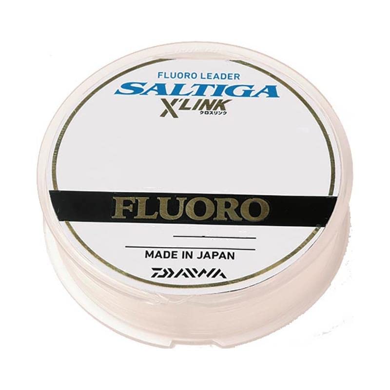 Daiwa Fluorocarbone Saltiga X Link Fluorocarbon Leader - 30 m - śr. 0,98 mm - R.45,4kg-100lb - półprzezroczysty - 12956598