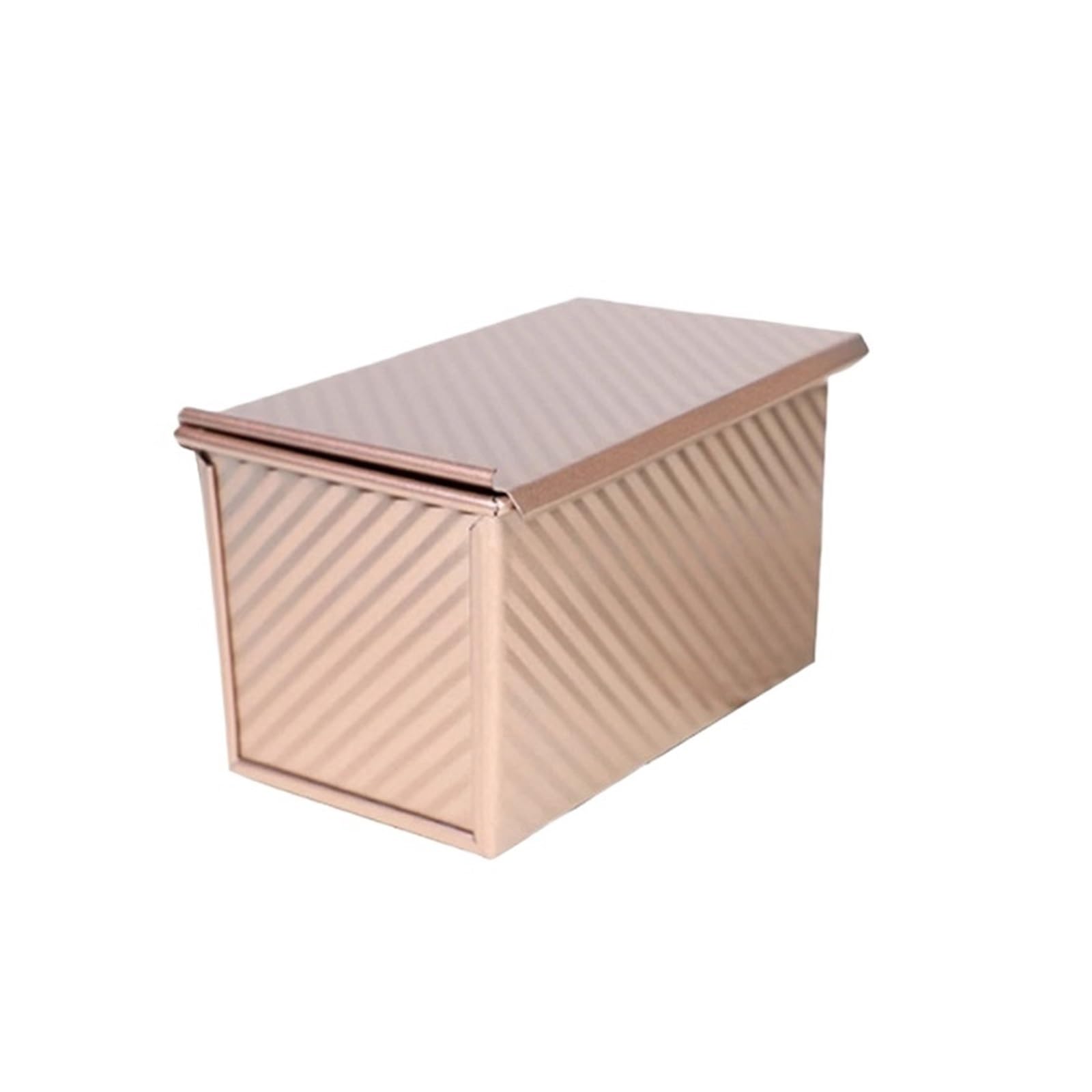 Générique Moule à pain rectangulaire avec couvercle, moule de cuisson four, gâteau, outil en acier aluminisé 1 pièces(L mold)
