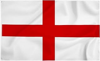 Storm&Lighthouse England Flag St George Flag Flags 5ft x 3ft with Eyelets UK Flag