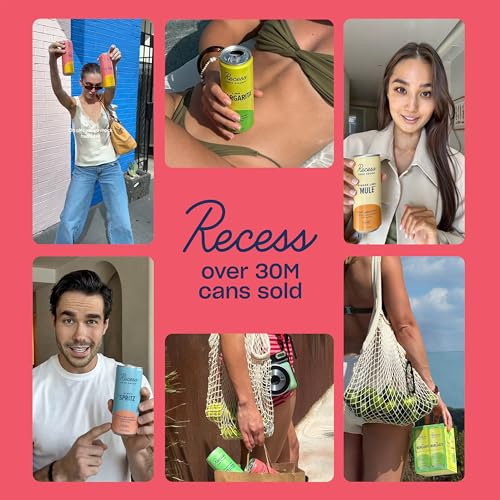 Image of Recess Zero Proof Watermelon Mojito Mocktail, 12 Pack
