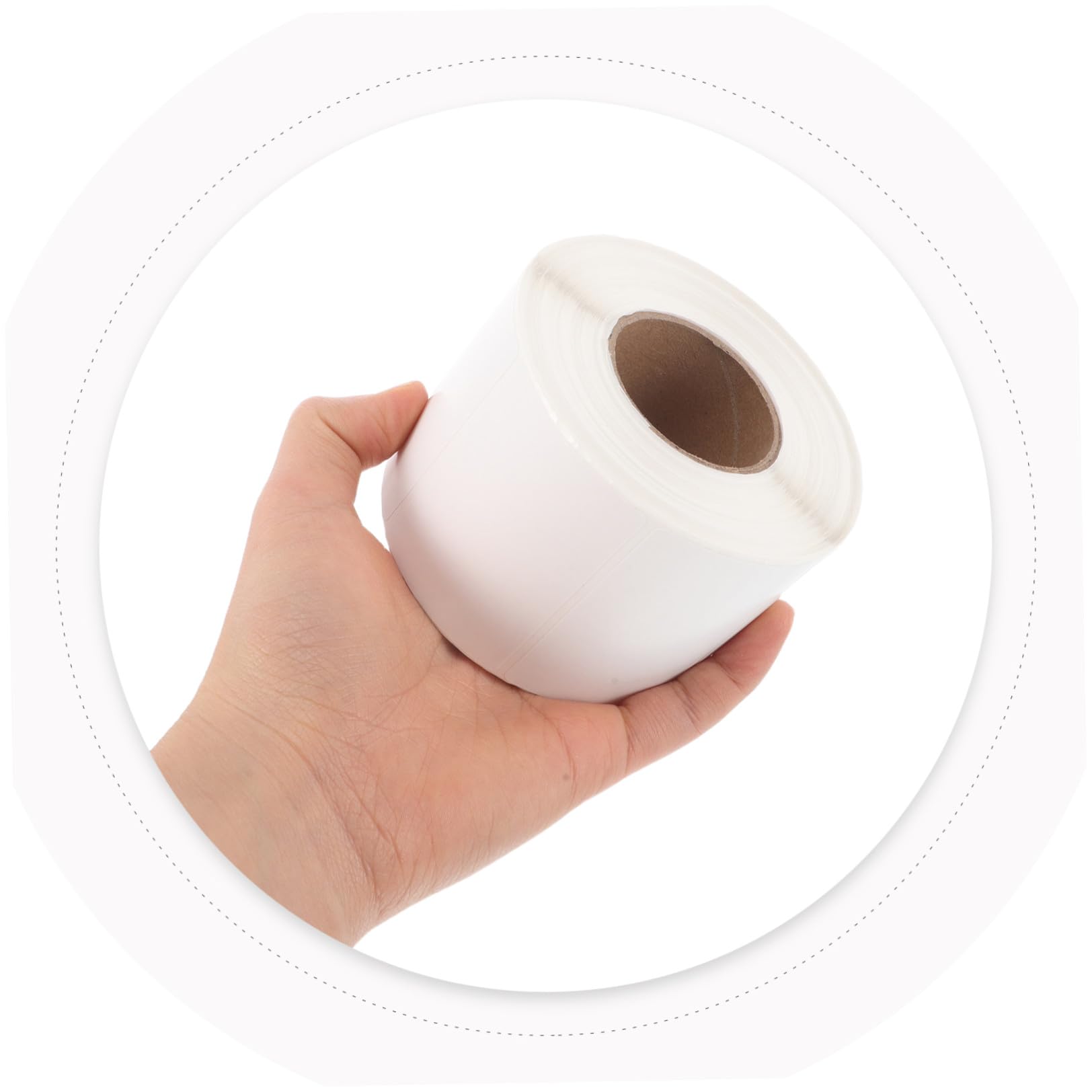 Hemobllo 5 Rotoli Etichette Termiche di Spedizione in Carta Bianca Resistente al Calore per Stampanti Termiche Dirette, Facili da Stampare, Formato Rettangolare per Etichette di Indirizzo