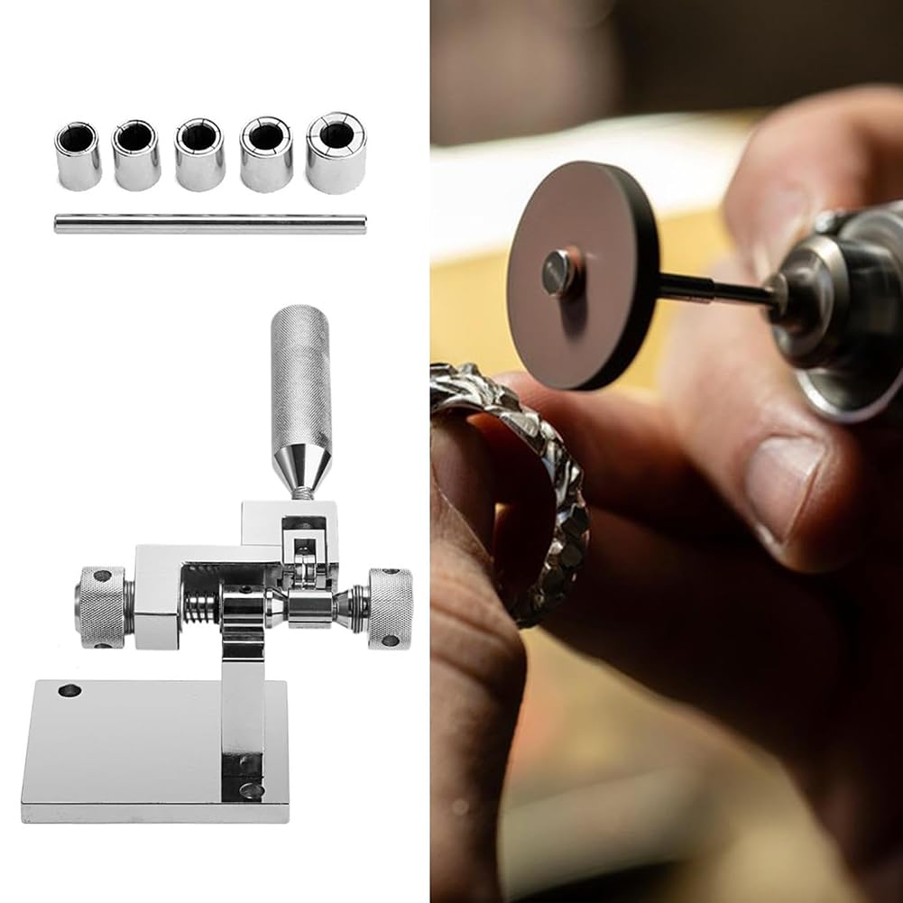 Professionelle Ringstrecke, Hochzeitsring-Vergrößerungsreduzierer, Tragbare Verschleiß-Resistente Hochgenauigkeitsringgröße, Schmuckring-Verarbeitungswerkzeug Mit 6-Pcs-Walzen