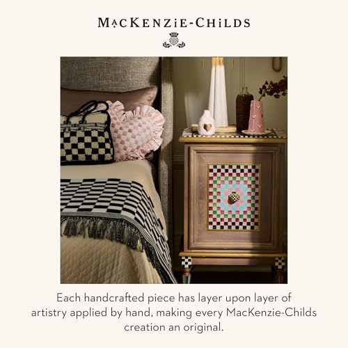 Image of MACKENZIE-CHILDS Throw Blanket, 50x60, Black-and-White Check