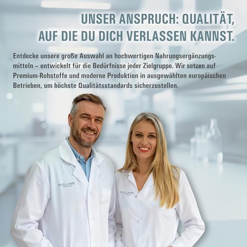 Syglabs Omega 3 Fischöl 1000mg - 500 Kapseln - mit 2000mg pro Tagesdosis - enthält 360 mg EPA & 240mg DHA - hochwertige Omega-3 Fettsäuren - laborgeprüft