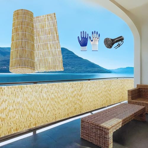 Pantalla de privacidad para exteriores, 50 x 180 cm, valla de balcón y jardín, protección contra el viento, toldo vertical, privacidad para jardín, pantalla duradera para exteriores (170 x 400 cm)