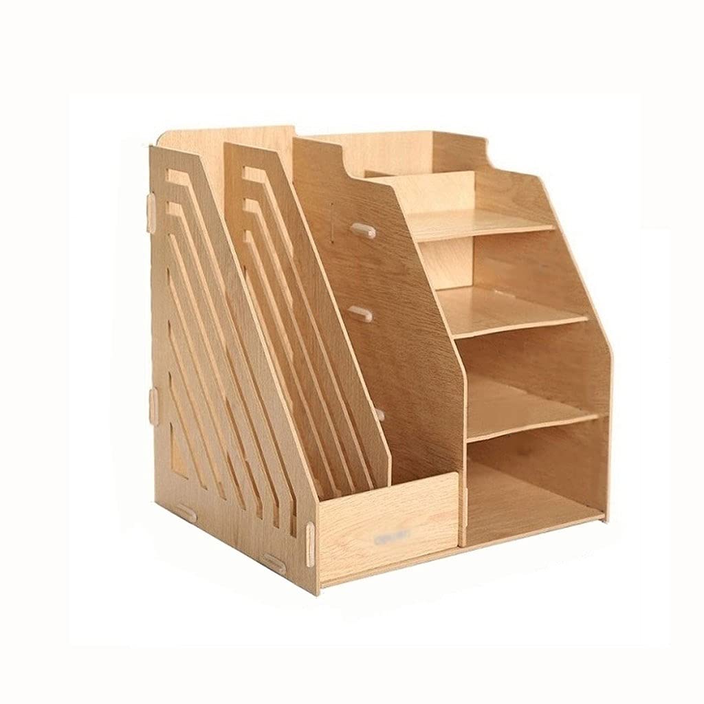 Porte-documents de bureau multicouche à compartiments pour le rangement de magazines et journaux
