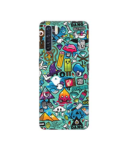Image of Crazy Design 3D Printed Hard Back Case Cover for Oppo F15 / Oppo A91