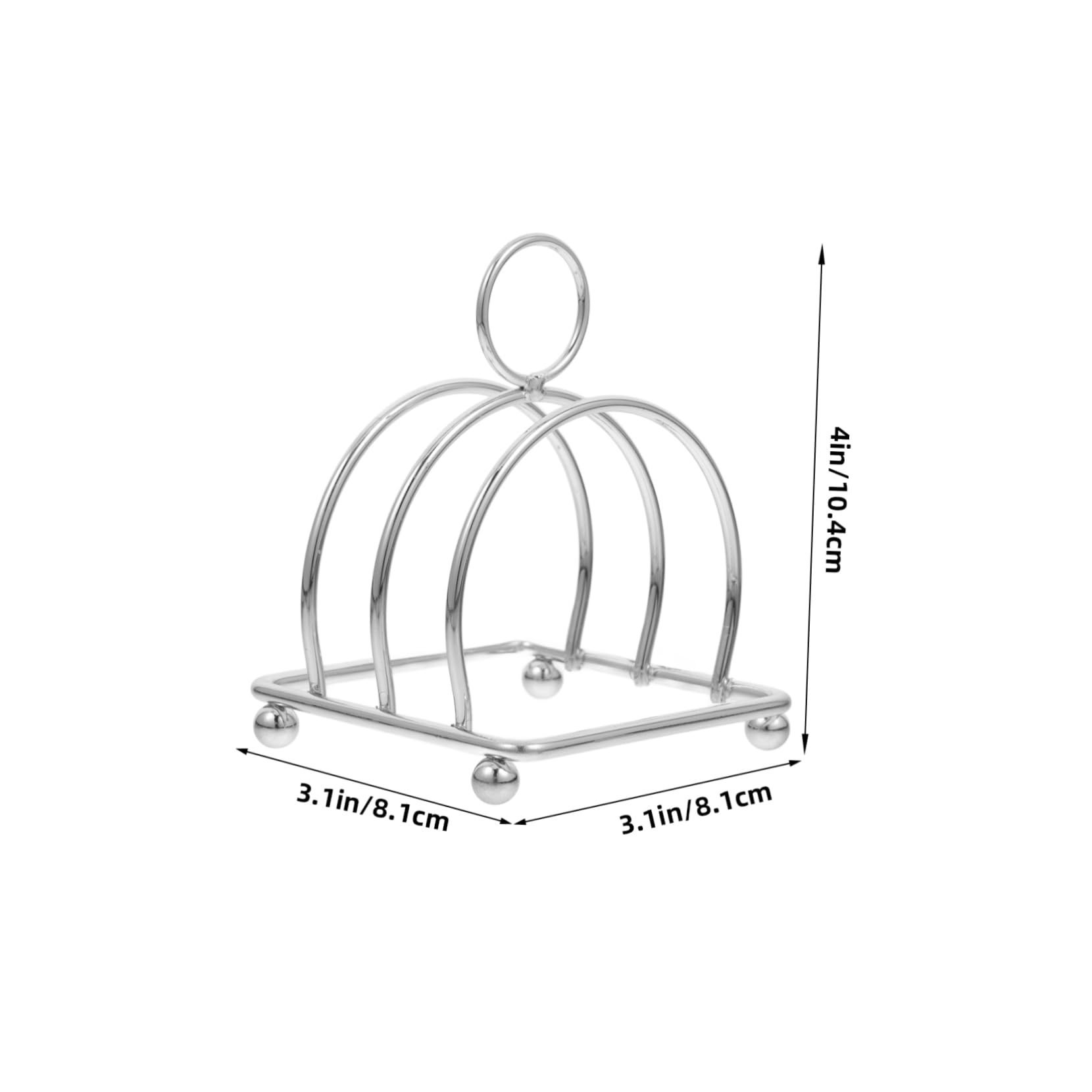 CONGARTENO Metal Bread Rack Toast Holder Rack Bread Stand Toast Steel Food Cooling Grid