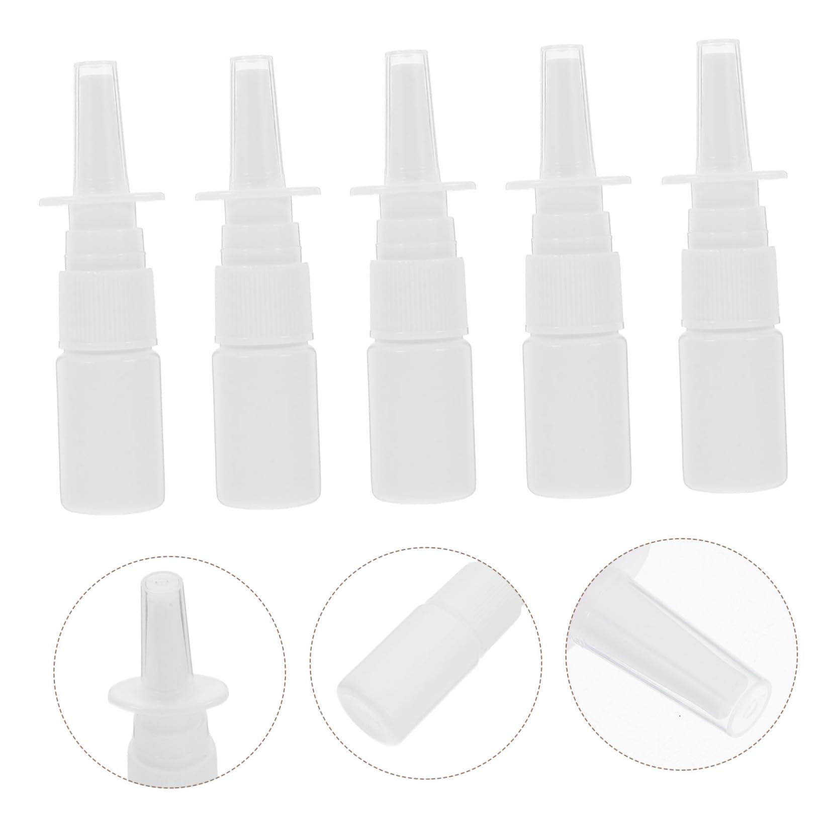 Healeved 200 Stück 10ml Wiederbefüllbare Fläschchen für Öl mit Pe Material und Klarem Schutzdeckel Tragbare Sprühflaschen für Reise und Außenbereich