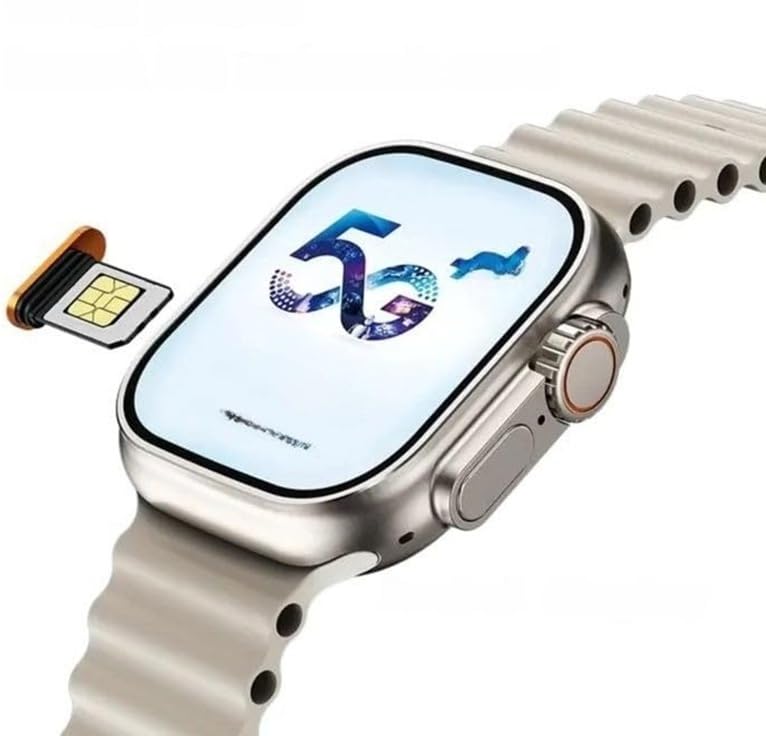 Image of SE HUB Wisme 3 Plus 1 Smart Watch | High Speed Memory Large Storage Rotating Camera SIM Support Wireless Charging Smooth Display Fitness Health Tracking Smartwatch for Men Women Silver