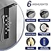 ROVATE Rainfall Waterfall Shower Panel Tower System, 304 Stainless Steel Bathroom Shower-Tower with 5 Rain Body Massage Jets and 3 Sets Handheld, Shower Column Wall Mounted Black