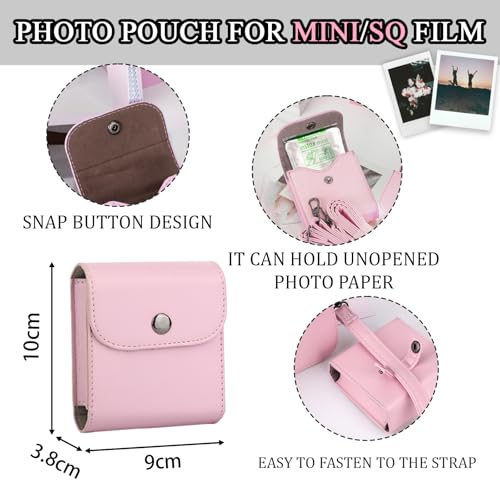 Funda protectora para cámara Fujifilm Mini 12 11 9 8 rosa miniatura 4