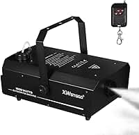 Máquina de fumaça de 1500 W com DMX, controle remoto sem fio e temporizador – Máquina profissional de neblina à prova d'água para DJs de palco, Halloween, festas, shows e eventos