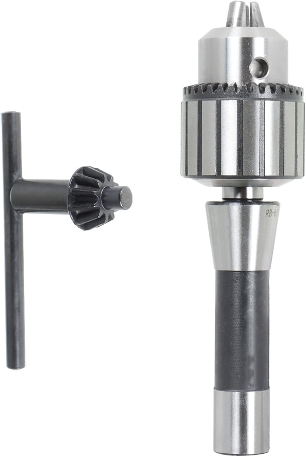 1/8" - 5/8" Drill Chuck, R8-B18 Super Heavy Duty Drill Press Chuck with K32 Chuck Key (3-16 MM)