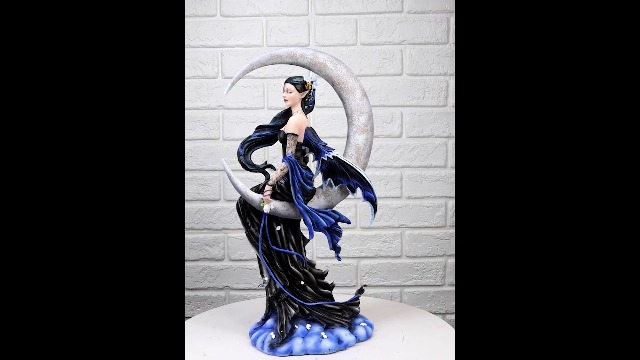 Amazon.com: Ebros Large Celestial Crescent Moon Solace Fairy