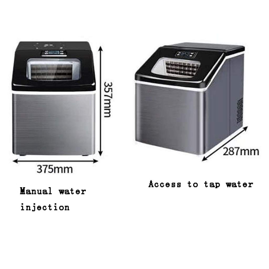 Ice Maker Countertop Machine 24 Ice Cubes Ready in 15 Minutes 55 lbs Square Ice Cube in 24H for Home