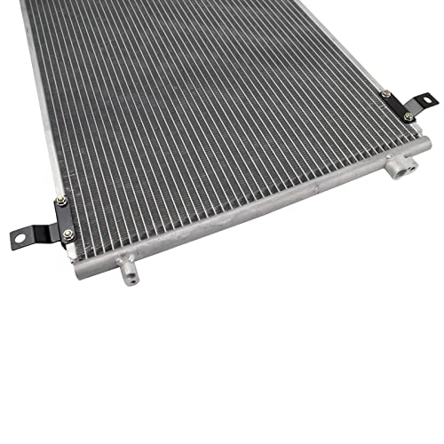 Image of TRQ A /C Condenser and Receiver Drier Assembly Compatible with 2014-2020 Acura MDX 2016-2022 Honda Pilot 2017-2023 Ridgeline