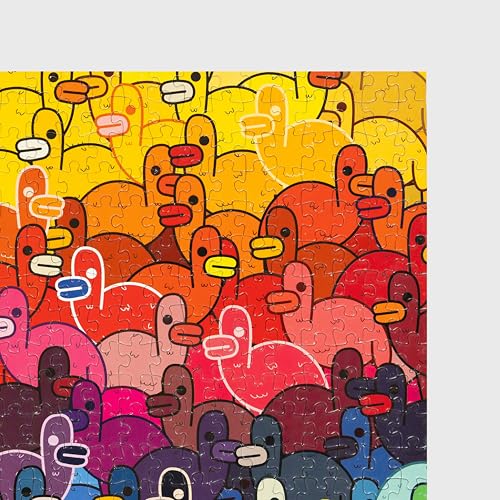 Image of Jigsaw Puzzle 500 Pieces- All of The Quacks Theme by Murtaza M. Bookwala Fun & Challenging Mind Games Puzzle Game Activity for Adults & Kids - Educational Toy