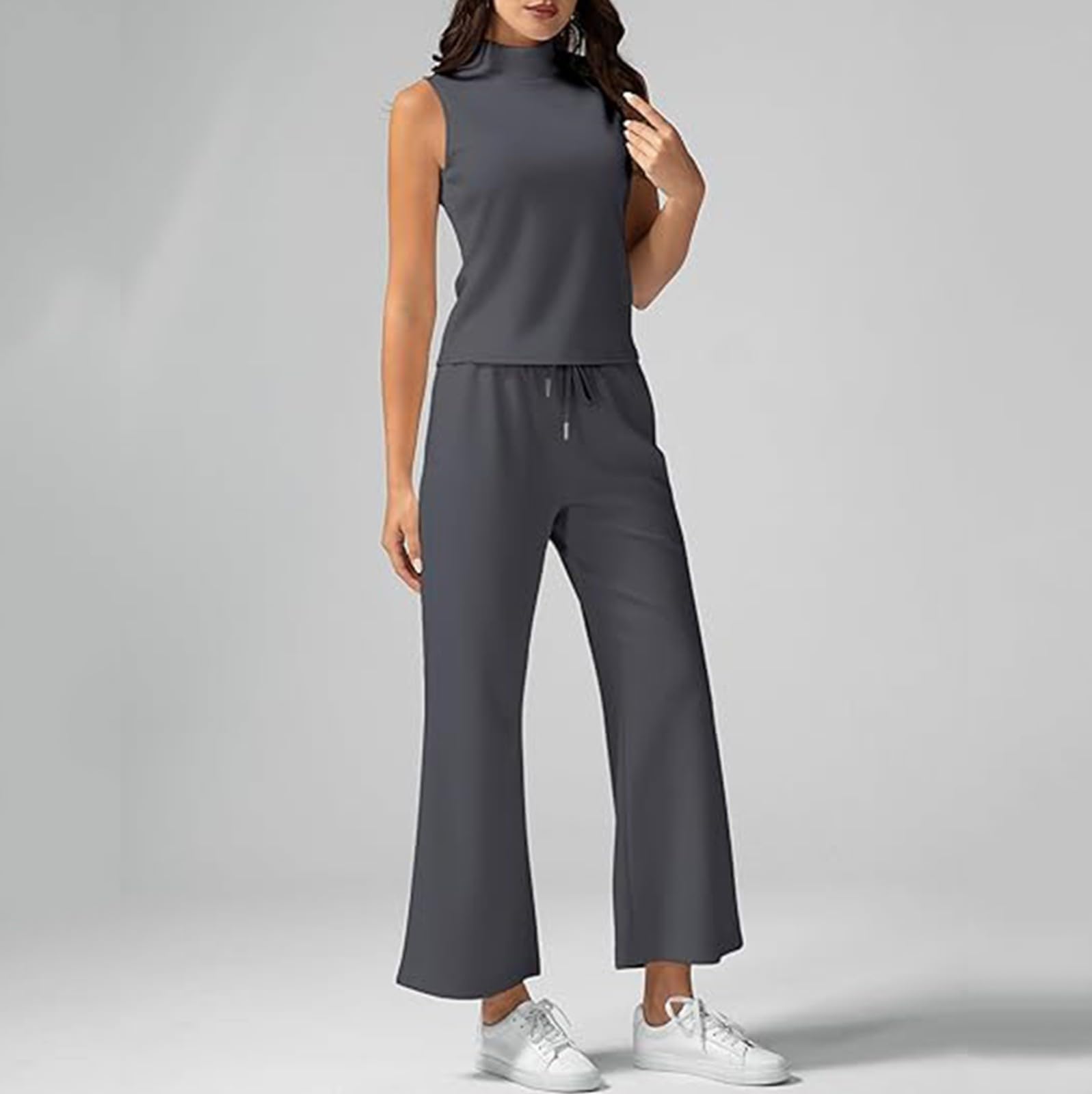 Survêtement pour femme - Grandes tailles - Baggy - Survêtement d'été élégant - Long - Survêtement 2 pièces - Survêtement de loisirs - Tenue de maison - Tenue de sport