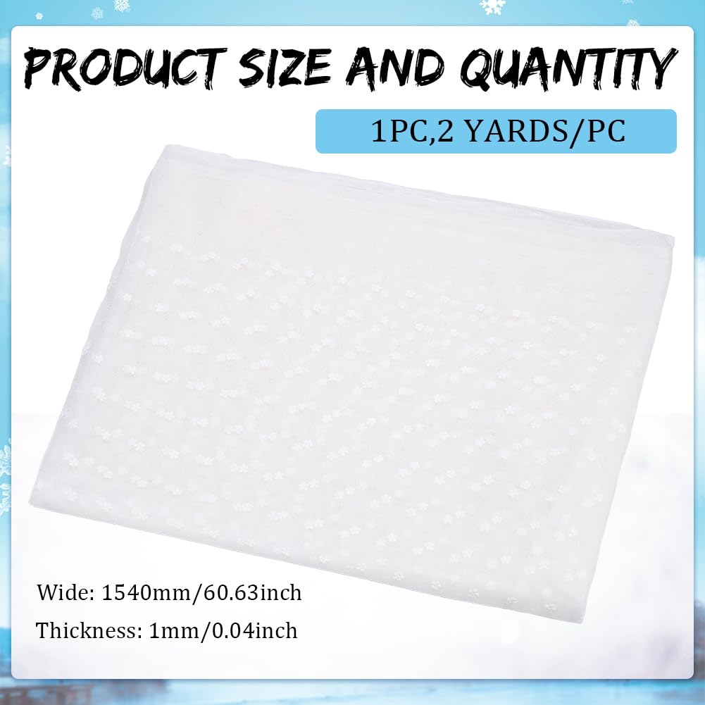 Tissu Tulle à Pois Blancs Pour Couture - 150 Cm X 1 M, Polyester, Pour Robes De Mariée, Décorations, Rideaux