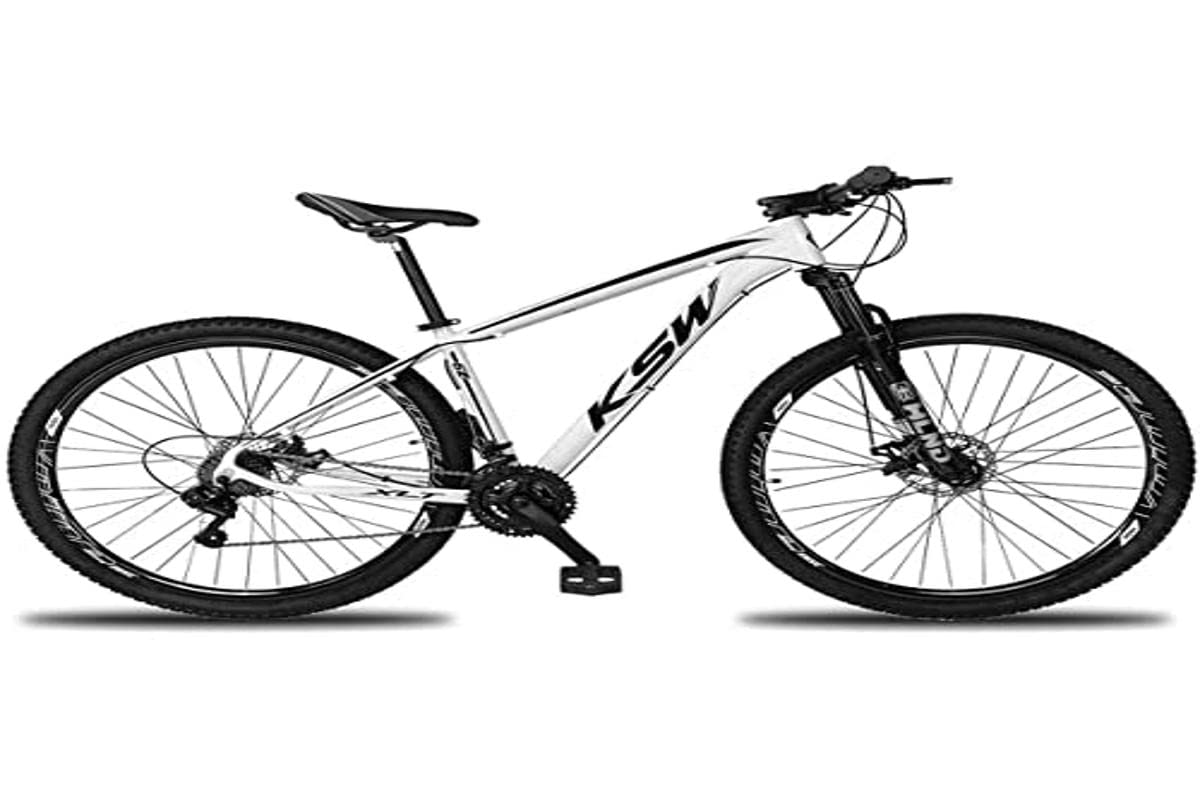 BICICLETA KSW XLT 100 21V SHIMANO RODA LIVRE ARO 29 FREIO A DISCO