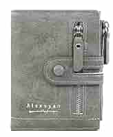 Buy Alexvyan Leather Bifold Wallet with Double Zipper, Card