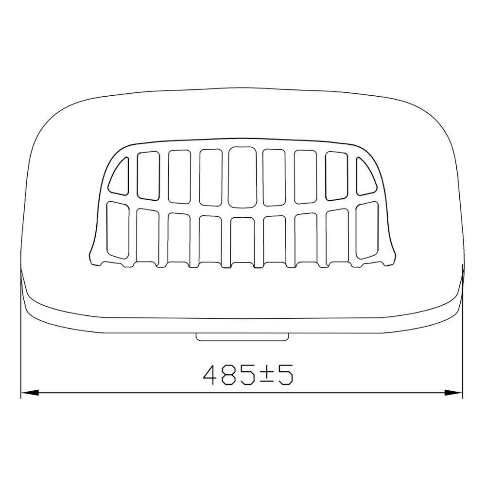 KS 4601 PVC Sitz für Traktoren und Schlepper, passend für Ford und New Holland Traktoren, blau