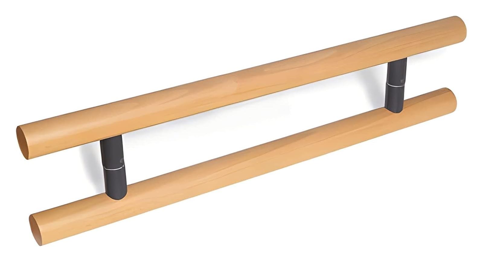 BHGFYXBS Push Pull Door Handle Wooden Door Handle,Modern Minimalist Office Glass Door Push-Pull Handle/Home Sliding Barn Door Handle-Wood Color, 40/60/80/100/120/150Cm Long,100C,100cm(3.3ft)
