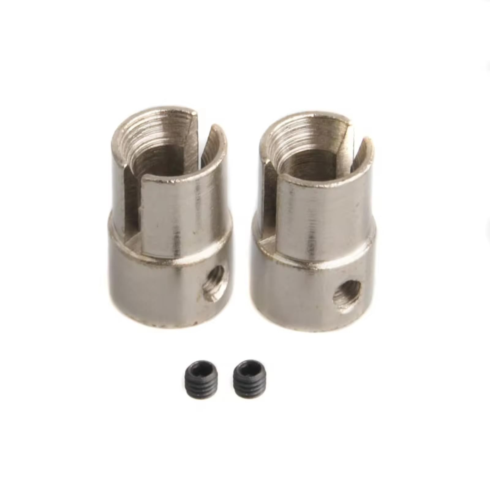 Para HSP 94101 94102 94103 94107 94111 94123 02016 1/10 RC 2 Piezas De Metal Para Copa Junta Para Universal B Para Buggy Coche Camión Repuestos Piezas Actualización RC(Silver)