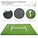 AIPSET Golf Mat 5x4ft Thicken Golf Hitting Mats Outdoor, Golf Practice Swing Mat, Golf Stance Mat, Golf Training Aid, Non-Slip/High-Elastic Base, w/ 10 Golf Tees & 8 Golf Balls