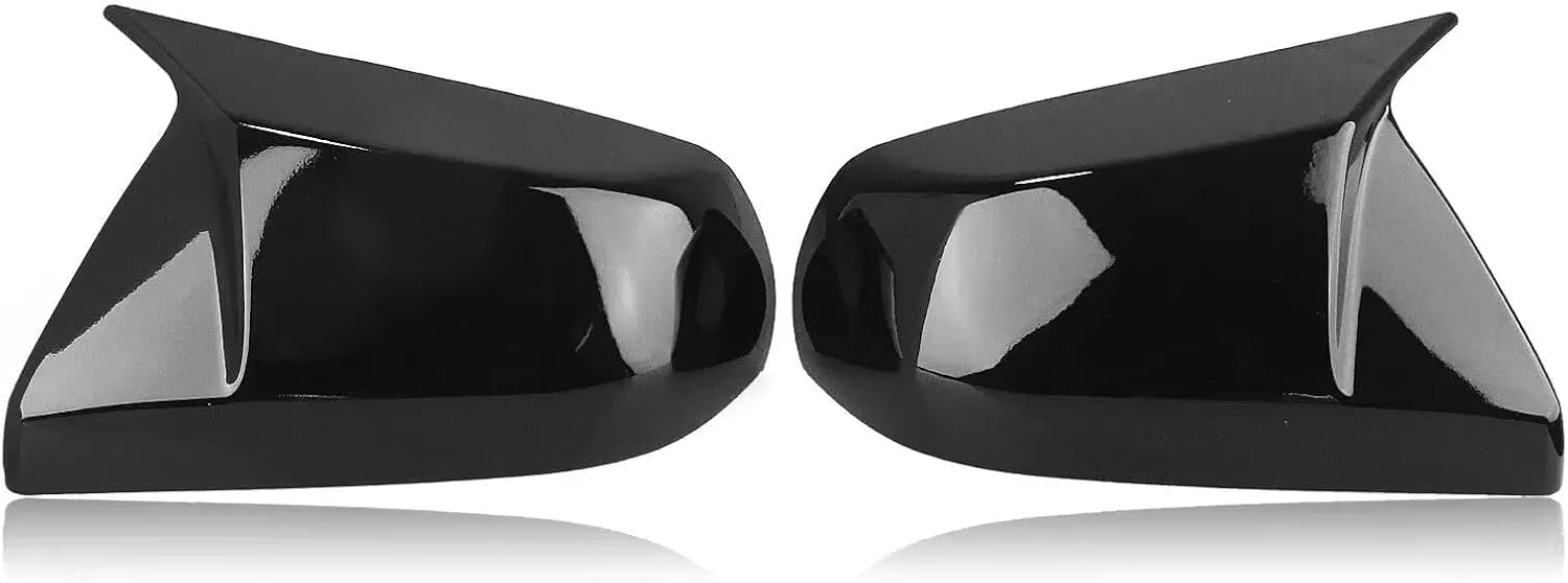 XJPGHA Wing Mirror Covers Caps for Cadillac CT4 2020-2023, Sturdy Durable Cover Housing Door Mirror Vehicle Accessory Rearview Side Covers,Black