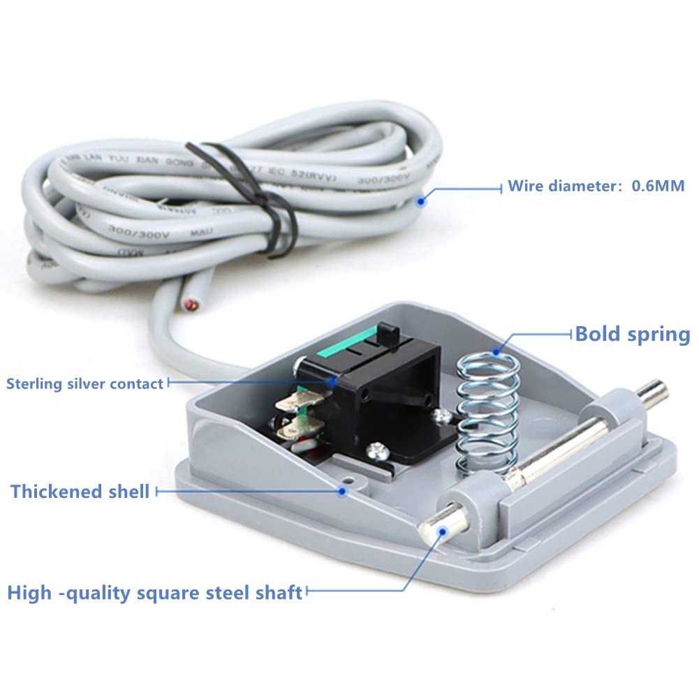 TFS-01 Interruttore di Comando a Pedale 250VAC 10A Antiscivolo IP67 Pedale Impermeabile ON Off Interruttore Momentaneo Interruttore a (Lunghezza della linea 1 metro
