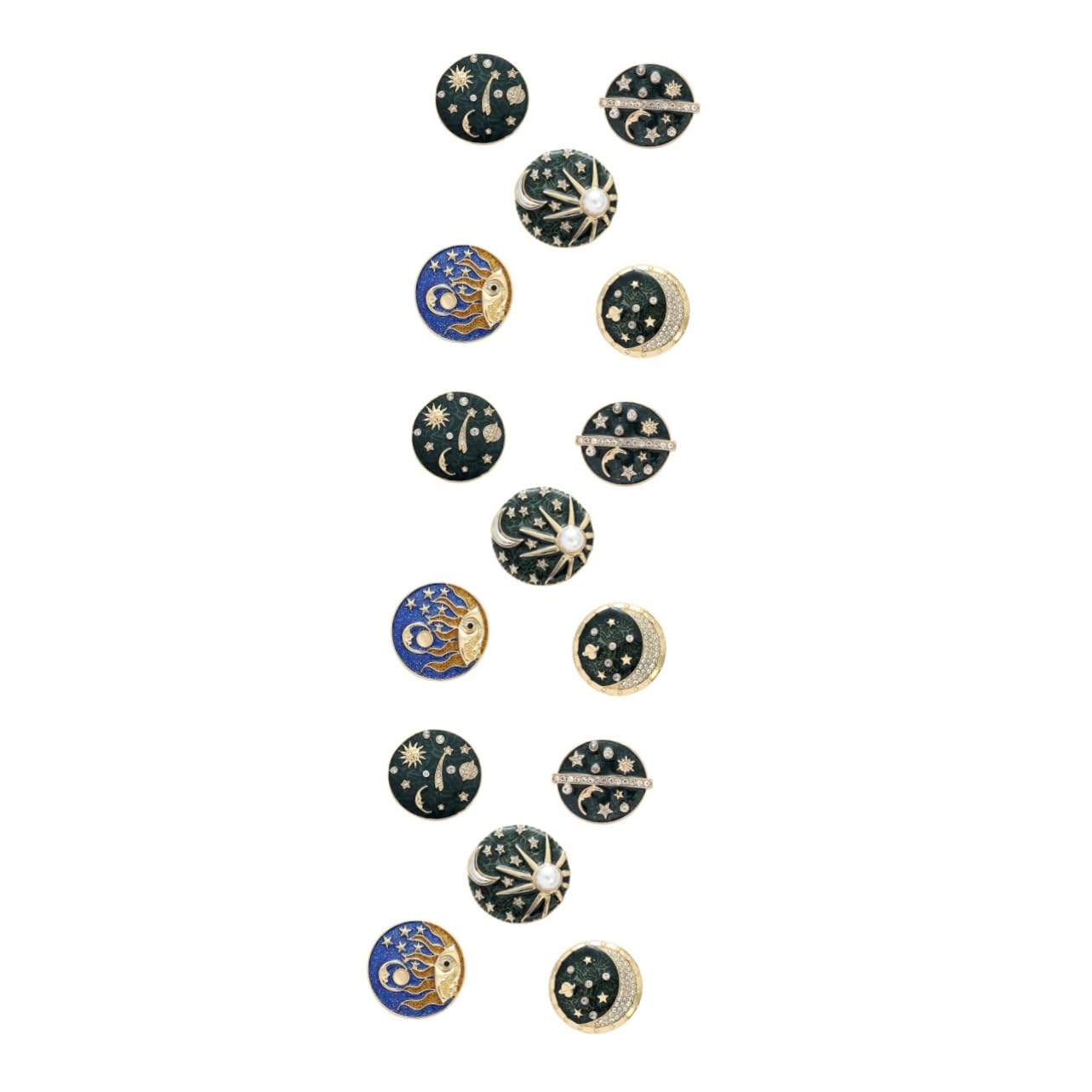 LIFKOME Sonnengöttin Brosche Erde Dekoration Logo Ballon- Doppel-kit Brosche Weihnachten Schmuck Anstecknadel Kleidung Corsage Kleidung Brustklammer Legierungsmaterial 5st