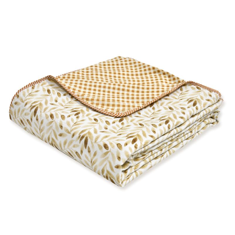 Image of Dohar Double Bed Cotton | AC Blanket Summer| Soft Light Weight, Quilt, Duvet King Size 84 inchx96 inch -Brown Pack of 1