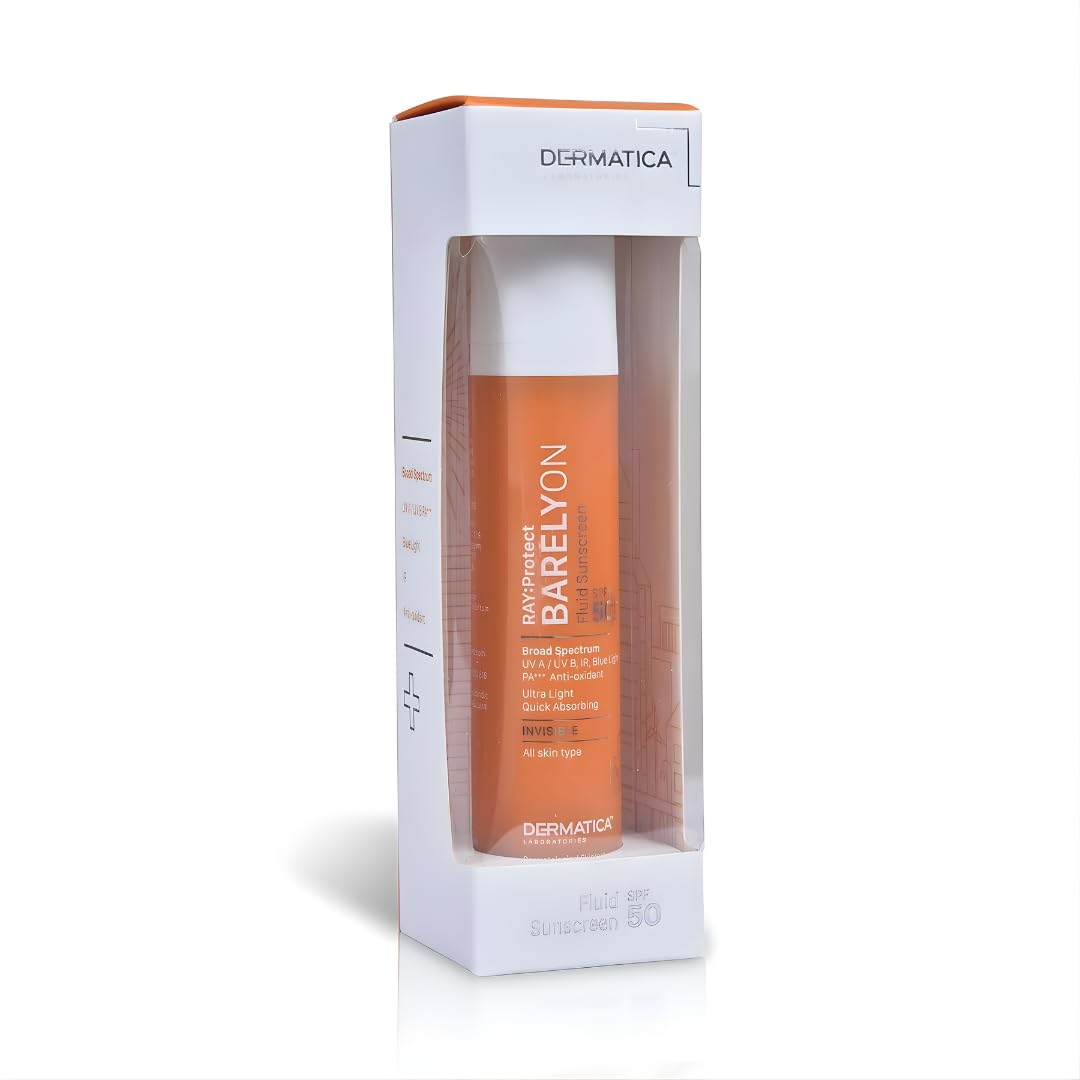 Dermatica Ray Protect Barelyon Fluid Sunscreen SPF 50 PA+++ Broad Spectrum Sun Rays Protection 50ml-image-31