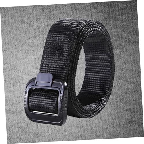 GALPADA Men's Tactical Outdoor Belt Nylon Webbing with Quick Release Alloy Buckle Rust Buckle Belt for Climbing Hiking Hunting Running Casual Sports Activities Black4