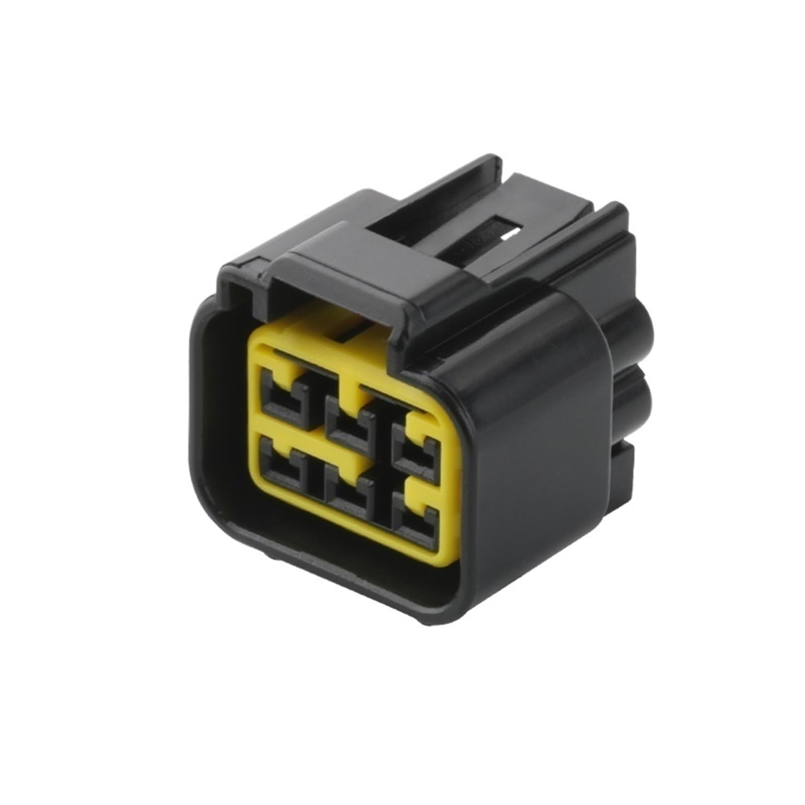 BTYSEQ 1/2/5/10/20/50 Sets 6 Pin Auto Waterproof FW-C-6F/M-B Coil Wiring Plug Connector(6p female,2 sets)