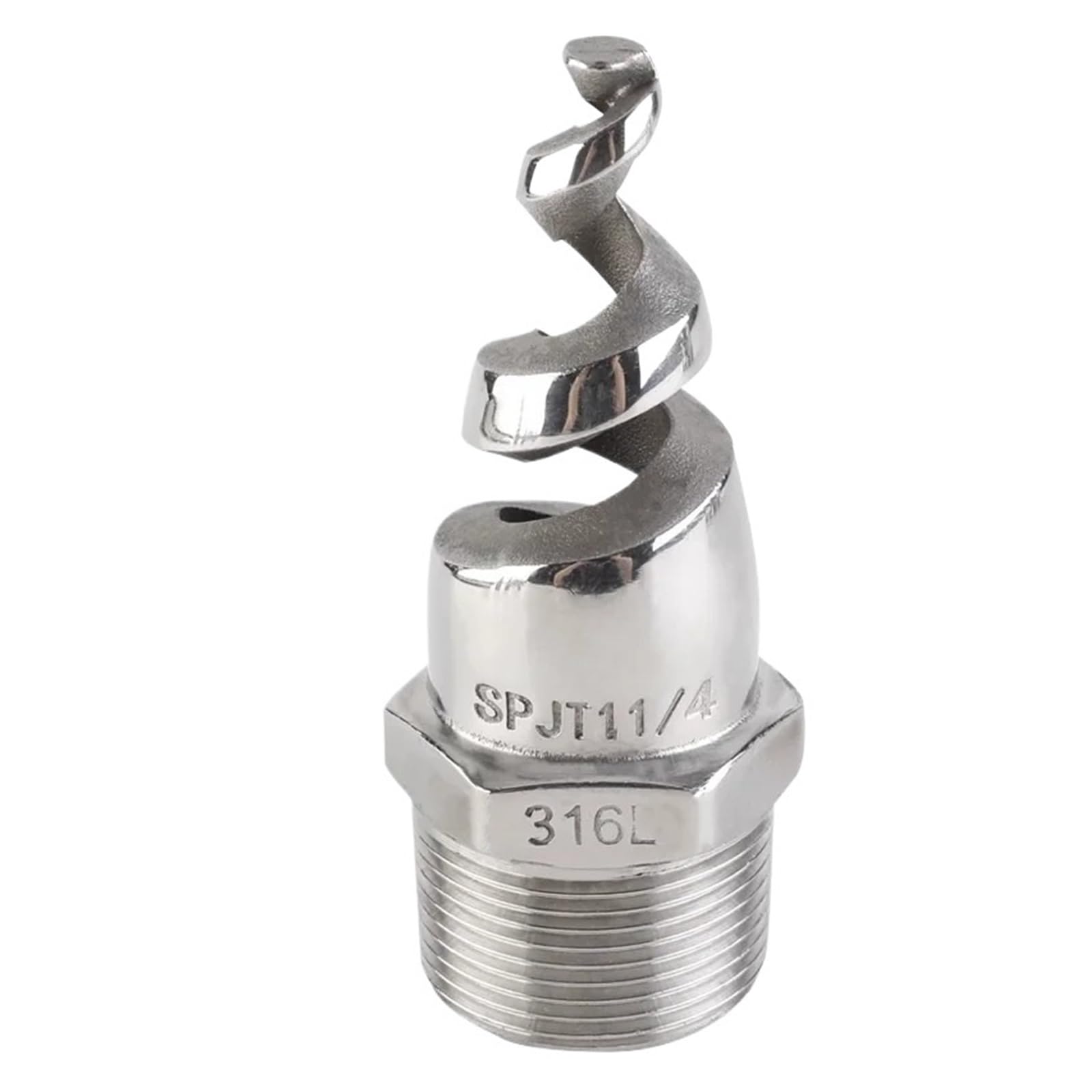 Evwgnpqrv 1'' Full Cone Spiral Nozzles, Spiral Cone Atomizing Nozzle 304 Stainless Steel 1/4- Inch(1'')