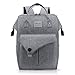 Produktbild Lekesky Rucksack Damen Herren für Schule Uni Reisen Freizeit Job mit Laptopfach & Anti Diebstahl Tasche, Grau