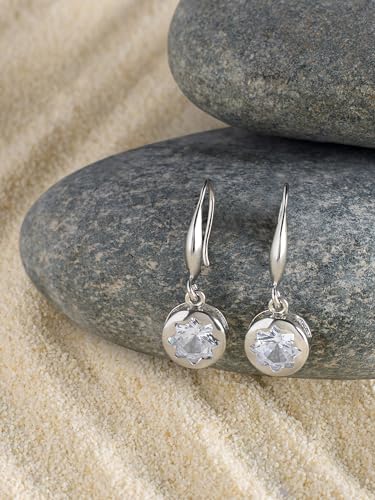 Women's Contemporary Cubic Zirconia Brass Drop Earrings
