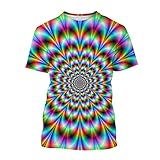 GRÖSSENTIP: Bitte überprüfen Sie die Größentabelle für die richtige Größe des 3D-Grafik-T-Shirts, für Männer, wählen Sie eine Nummer größer für eine lockere Passform; für Frauen, wählen Sie Ihre übliche Größe.
