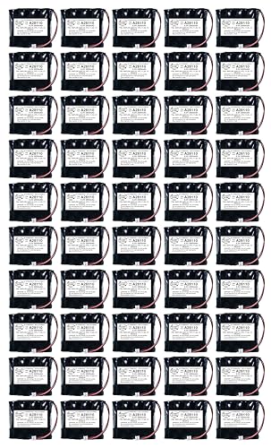 50 PC Door Lock Replacement SAFLOK A28110 6V Hotel Door Lock Battery Fits 884952, A28110, A28100,...