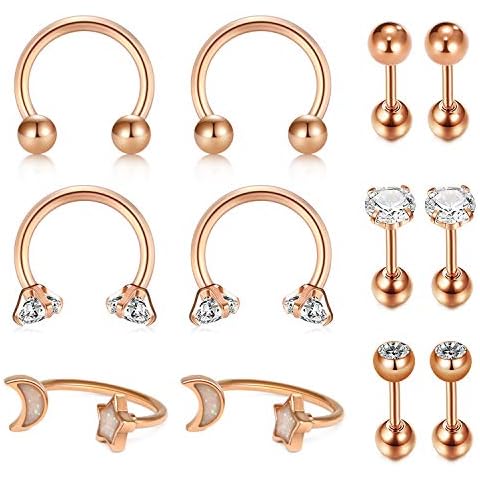 AceFun 16G Tragus and Helix Earrings Set Cover