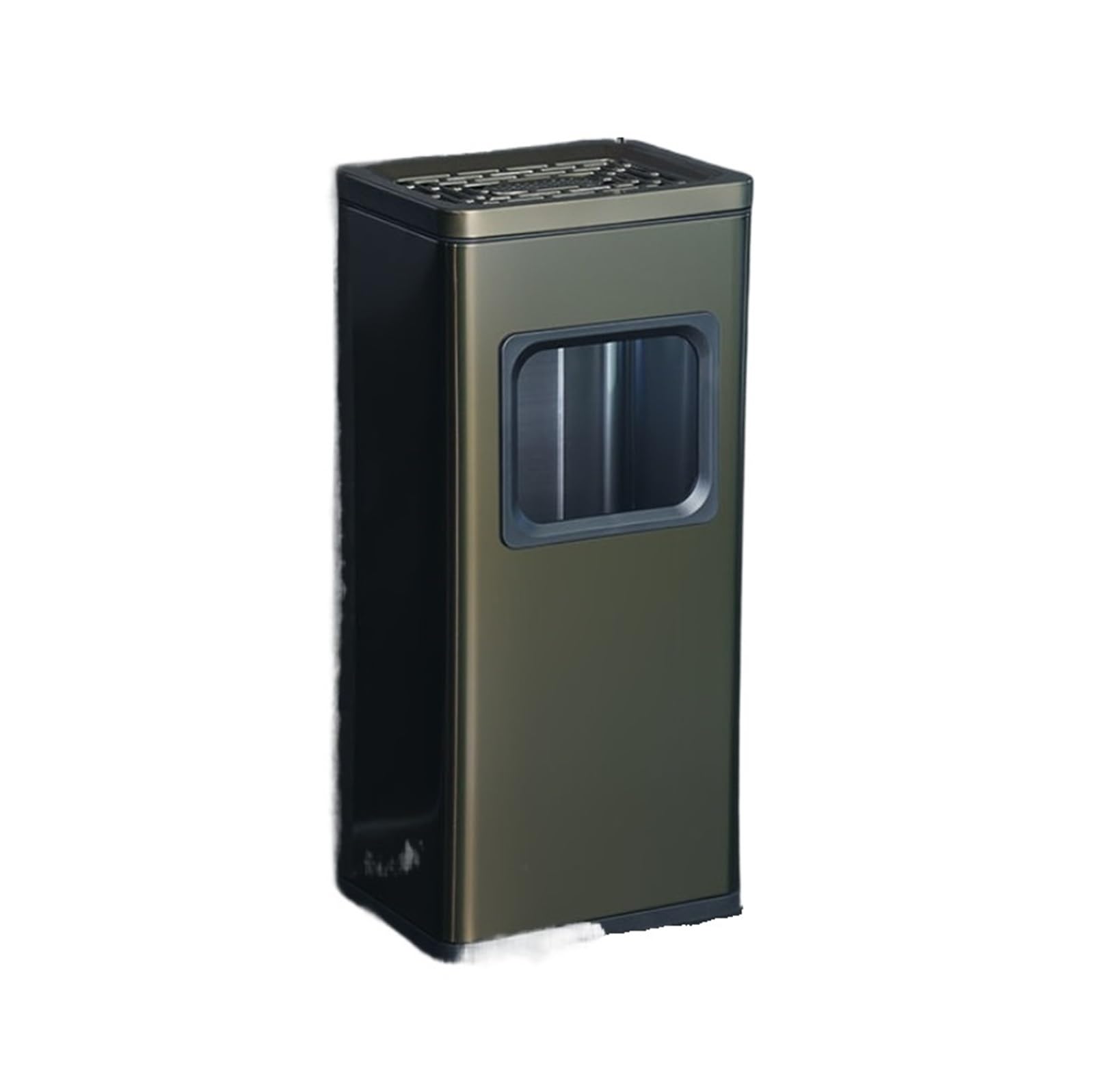 Outdoor Outdoor Standing Garbage Can Outside Patio Ashtrays For Cigarettes Square Ash Tray Trash Can(Grün)