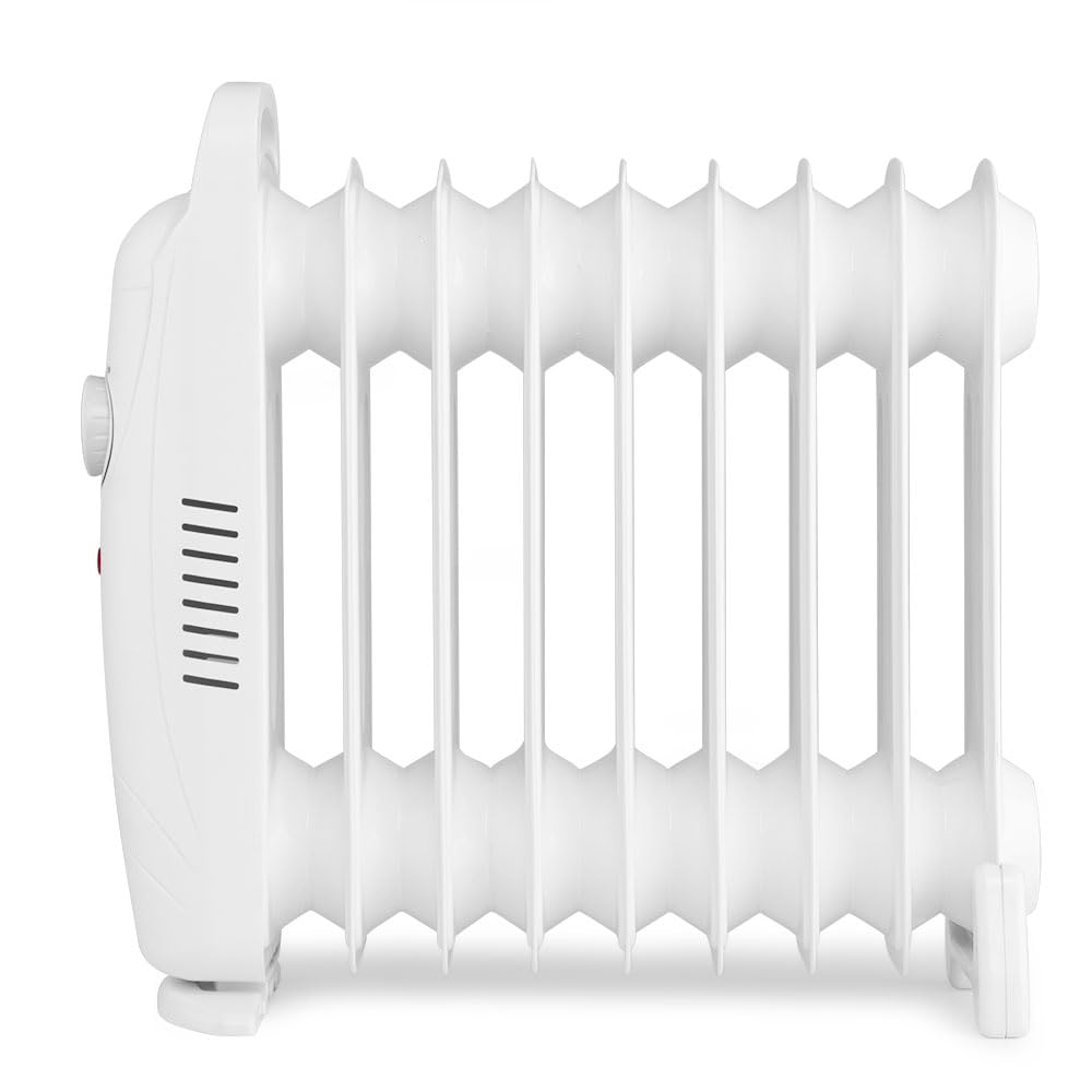 Orbegozo RO 1220 - Radiador de aceite Junior, Protección Sobrecalentamiento, Silencioso, Asa de transporte, 1200 W