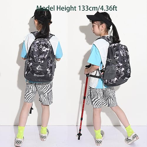 Bseash Small 20L Outdoor Hiking Backpack, Lightweight Waterproof Travel Daypack for Kids Girls Boys Camping Cycling Riding - Image 6