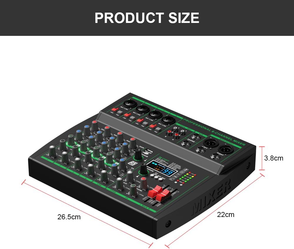 Image showing the dimensions of the mixer
